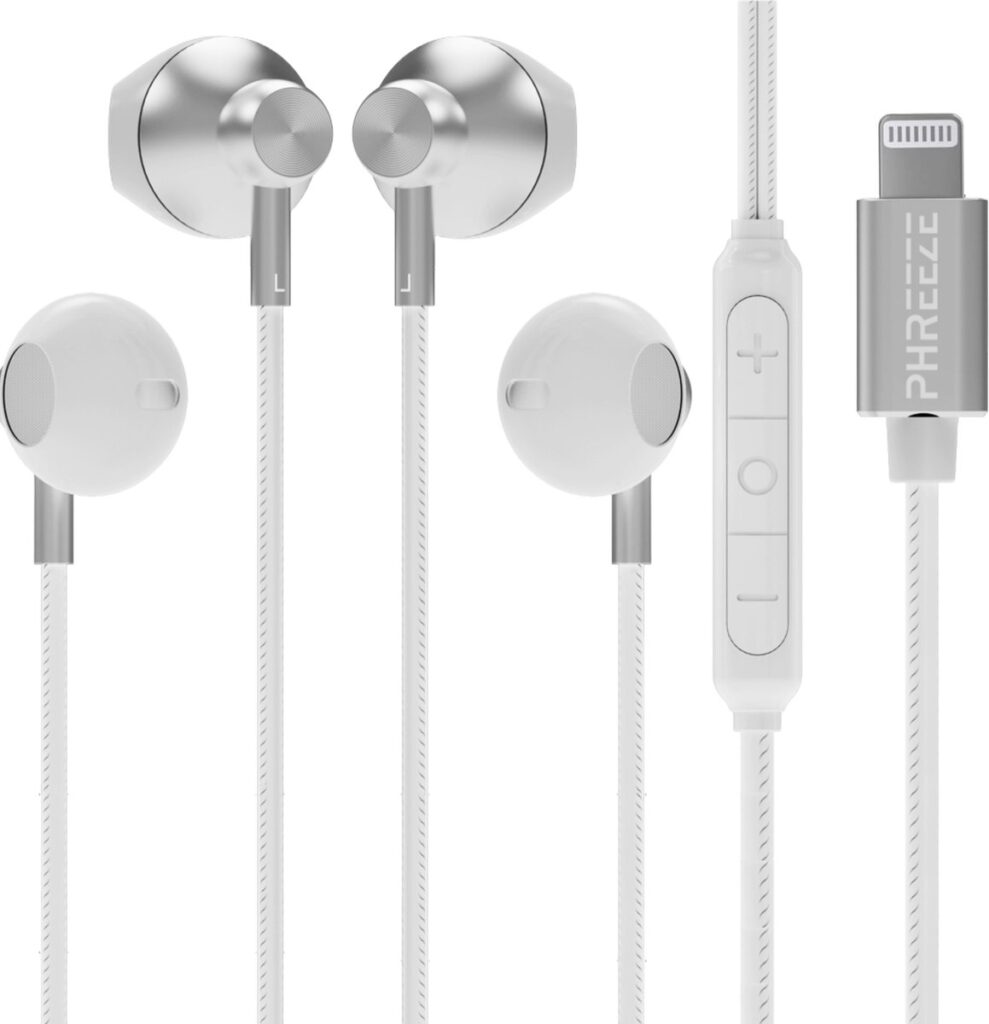 Bedrade Oordopjes geschikt voor iPhone oortjes - Bedraad - 2 Stuks - Werkt Direct - Geschikt voor Apple Lightning ( 14, 13, 12, 11, X, Pro Max Xs ) Oordoppen met Draad