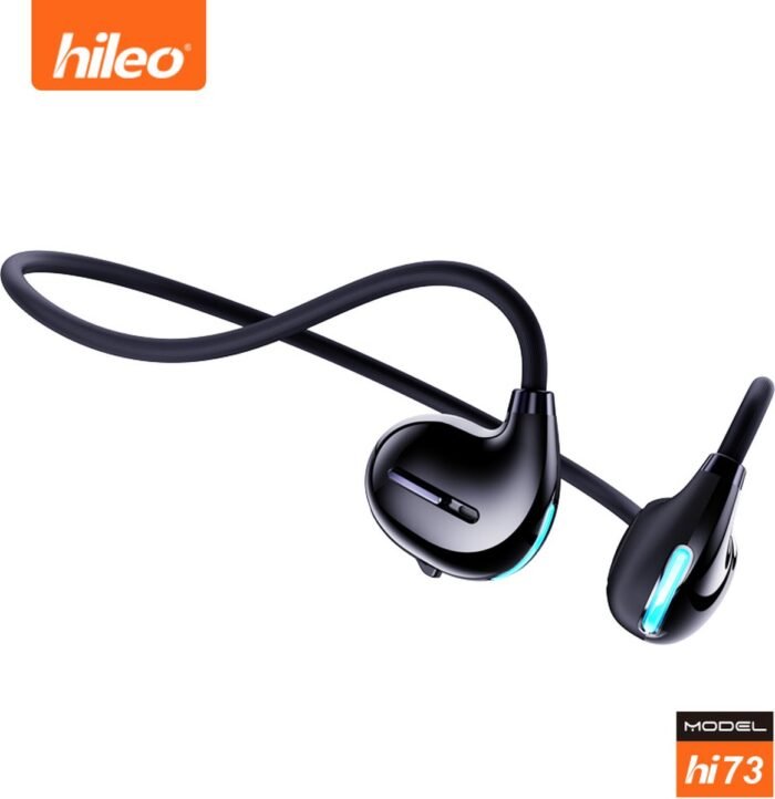 hileo hi73 - Draadloze Oordopjes - Koptelefoon - Air Conduction – Zwart - Sport - Open-Ear - Bluetooth V5.3 oordopjes – Draadloze oortjes – Geschikt voor IOS/Android