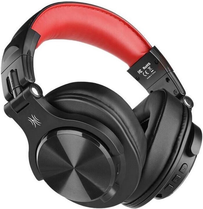 OneOdio A70 - draadloze koptelefoon - microfoon - muziek|studio|DJ (zwart/rood)
