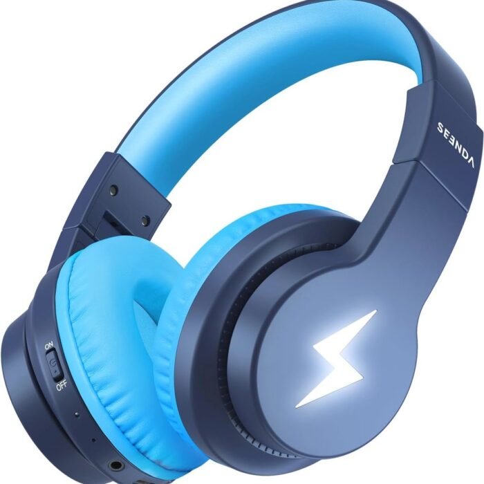 Bluetooth Hoofdtelefoon voor Kinderen - 85 dB/94 dB Volumebegrenzing, 45 Uur Speeltijd, Microfoon & Comfortabele Oorkussens
