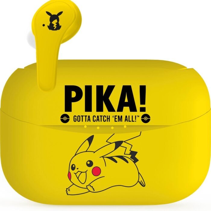 Pokémon - Pikachu - draadloze oordopjes - met oplaadcase - touch control - extra eartips - TWS earpods bluetooth