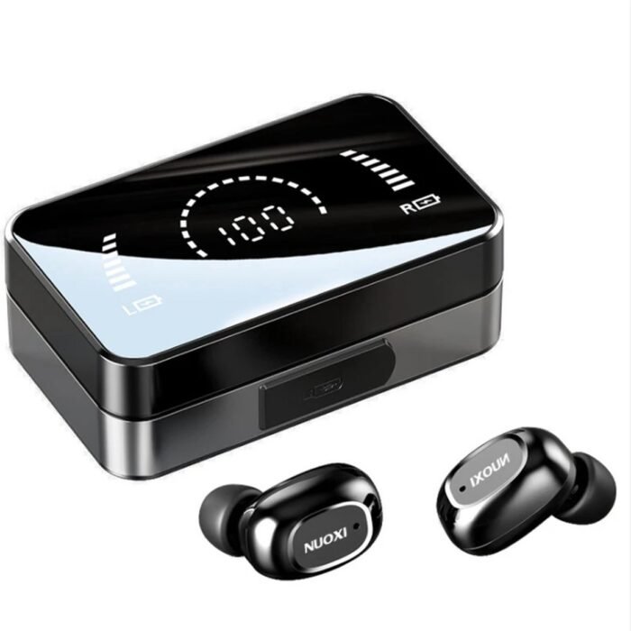 DrPhone PowerBeats - Oordoppen & Powerbank - 2 in 1 - 3500mah - Bluetooth 5.0 - Vingerprint Touch - Universeel - Zwart