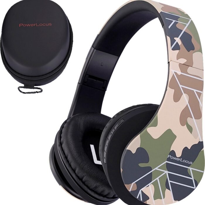 PowerLocus P2 draadloze Over-Ear Koptelefoon Inklapbaar koptelefoon voor kinderen - veilig volume van 85 dB- Bluetooth Hoofdtelefoon - Met microfoon