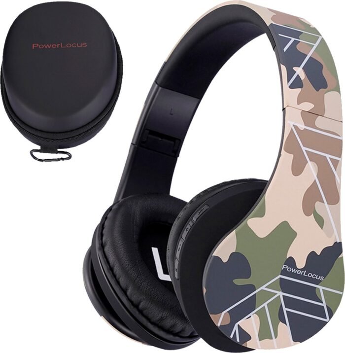 PowerLocus P2 draadloze Over-Ear Koptelefoon Inklapbaar koptelefoon voor kinderen - veilig volume van 85 dB- Bluetooth Hoofdtelefoon - Met microfoon