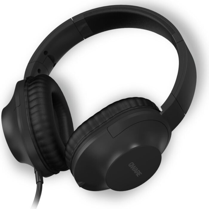 Qware Sound - Koptelefoon Kinderen – Koptelefoon Volwassenen - Koptelefoon Bedraad - Wired - Kabel - Headphone - Zwart