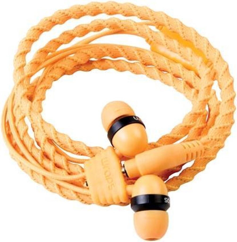 Wraps Classic Cloth Wrap in ear oordopje met microfoon en armband - Oranje