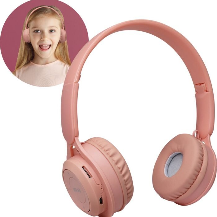 Relave Koptelefoon Kinderen Bluetooth - Kinder Koptelefoon / Hoofdtelefoon Draadloos Over Ear - Roze