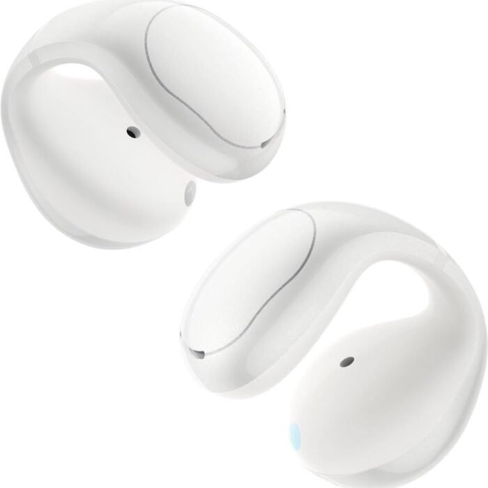 New Soundcore C30i, oortelefoons met klem van Anker, heldere audio, zekere pasvorm, waterbestendig, comfortabel, open-ear oordopjes, helder Wit, compatibel met hoofdtelefoons