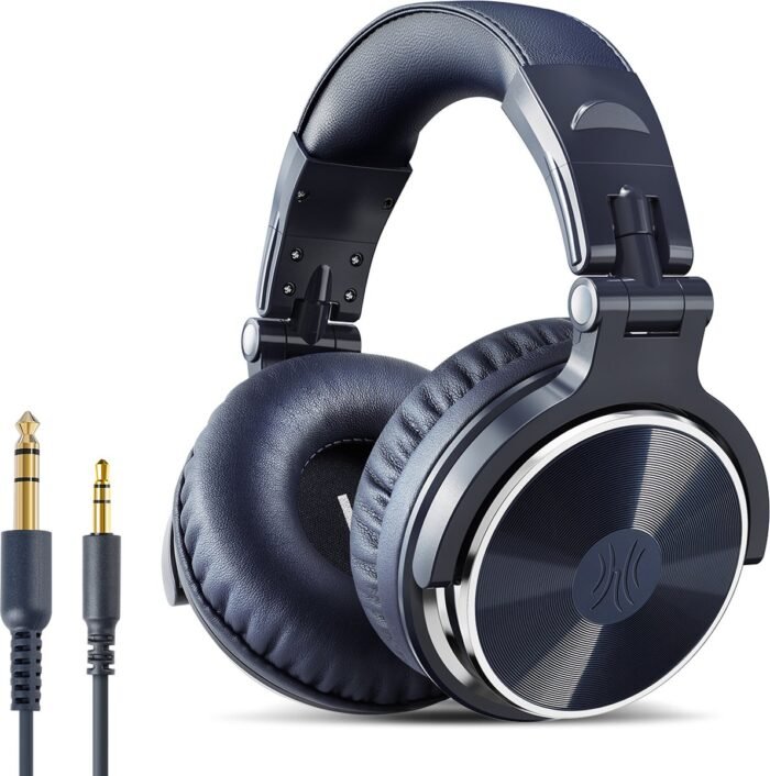 OneOdio Pro10 - koptelefoon met microfoon - inklapbaar - muziek|studio|DJ (blauw)