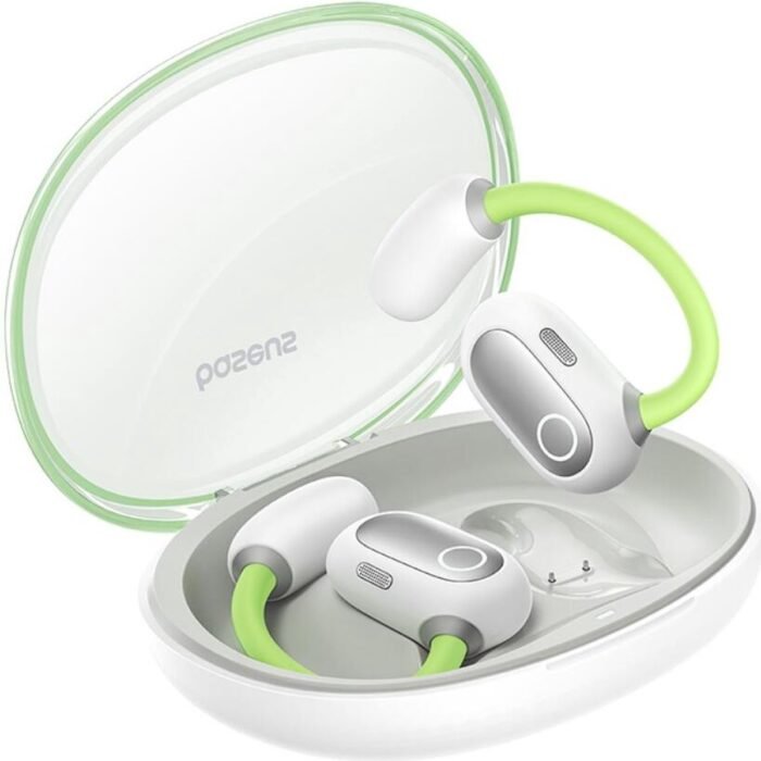 Baseus Eli Sport 1 | Open-Ear Oordopjes | Met Nekband | Sport Oordopjes | Geschikt voor Hardlopen, Wielrennen, Reizen, etc | Waterdicht IPX4 | Draadloze Oortjes | Aurora Groen