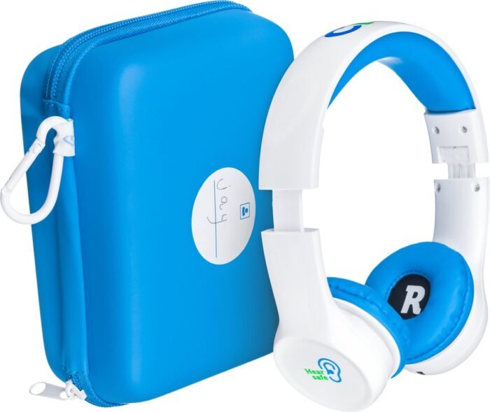 Clevy Hearsafe (Max 85 dB) - Koptelefoon voor kinderen met case - Blauw - Ontworpen voor de schoolklas - Kids Headphone - Headset