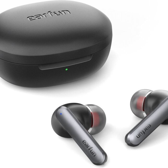 EarFun Air S - Draadloos - Bluetooth 5.2 oordopjes - In-ear - Active Noise Canceling - Microfoon - Earbuds - IPX5 - Voice assistant - Zwart