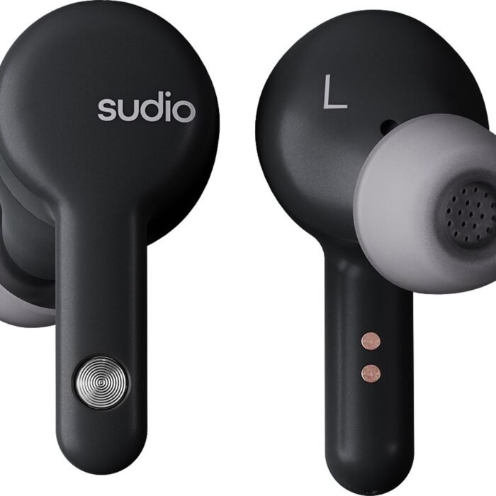 Sudio A2 in-ear true wireless earphones - draadloze oordopjes - met active noice cancellation (ANC) - Zwart