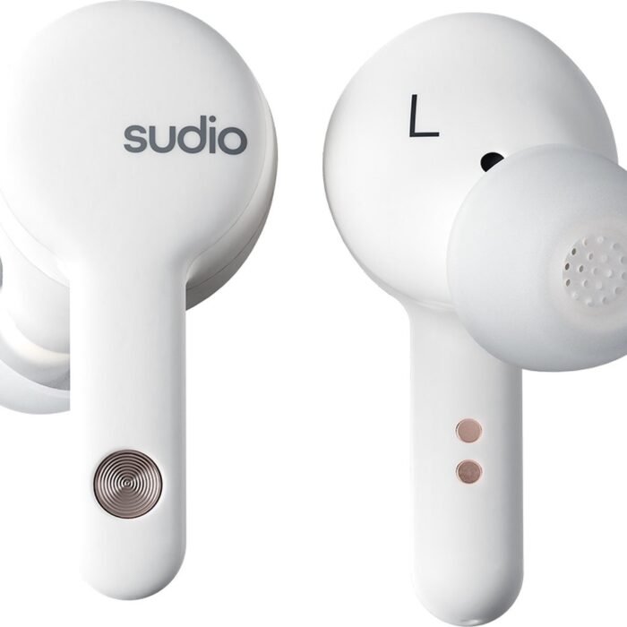 Sudio A2 in-ear true wireless earphones - draadloze oordopjes - met active noice cancellation (ANC) - Wit