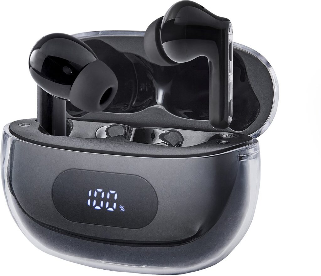 (Intenso) Buds Plus T310AE Bluetooth in-ear headphones met actieve ruisonderdrukking (ANC) - zwart