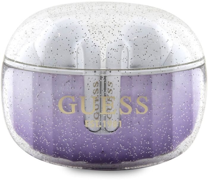 Guess – Draadloos – earphones – Oortjes – TWS – Glitter Gradient – Purple – Paars