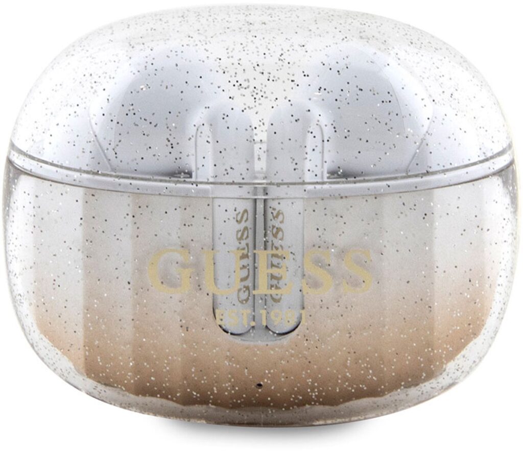 Guess – Draadloos – earphones – Oortjes – TWS – Glitter Gradient – Goud