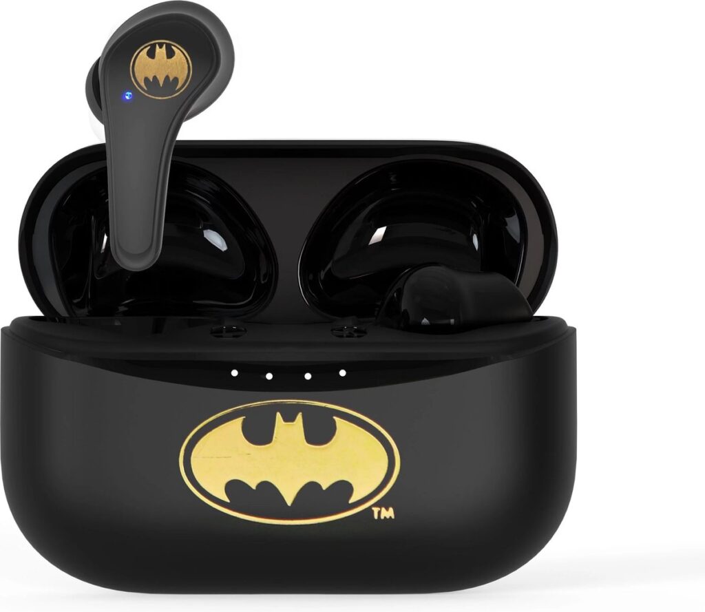 Batman - draadloze oordopjes - met oplaadcase - touch control - extra eartips - TWS earpods bluetooth
