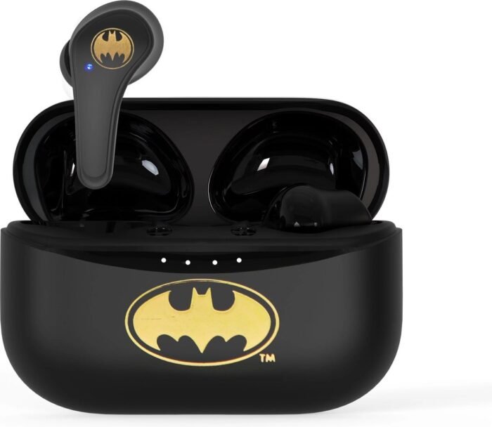 Batman - draadloze oordopjes - met oplaadcase - touch control - extra eartips - TWS earpods bluetooth