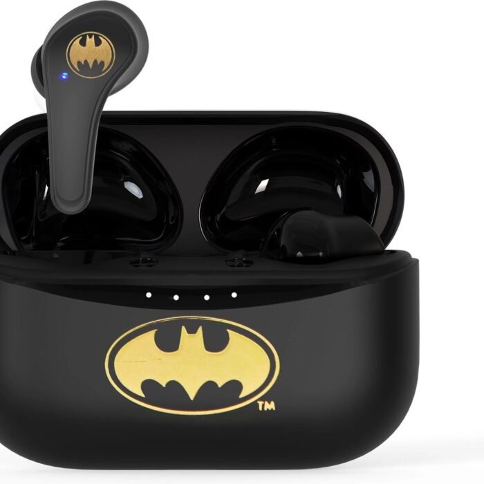 Batman - draadloze oordopjes - met oplaadcase - touch control - extra eartips - TWS earpods bluetooth