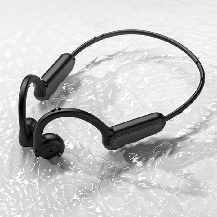 Bone Conduction Headphone - Bone Conduction Oordopjes - Koptelefoon Bone - Sport hoofdtelefoon - Sport oortjes - Bluetooth 5.3 - Geschikt voor elke Smartphone-zwart