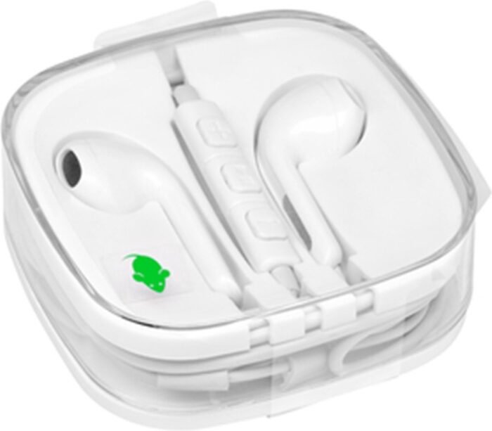 Oortelefoon Green Mouse met USB-C aansluiting