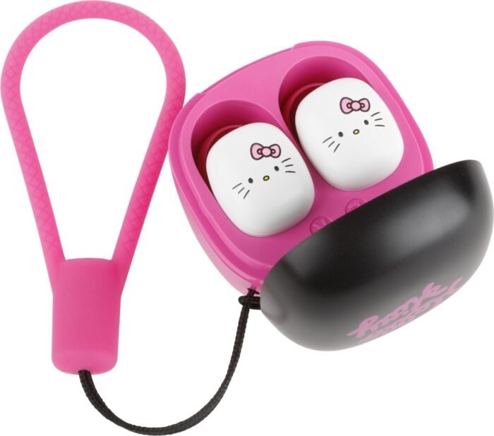 Hello Kitty - draadloze oordopjes - oplaadcase - karabijnhaak - TWS earbuds bluetooth