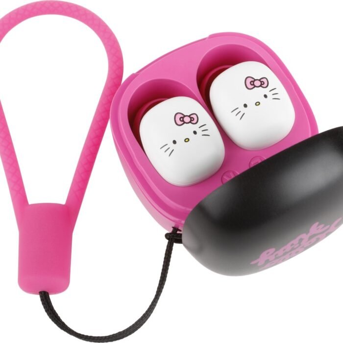 Hello Kitty - draadloze oordopjes - oplaadcase - karabijnhaak - TWS earbuds bluetooth
