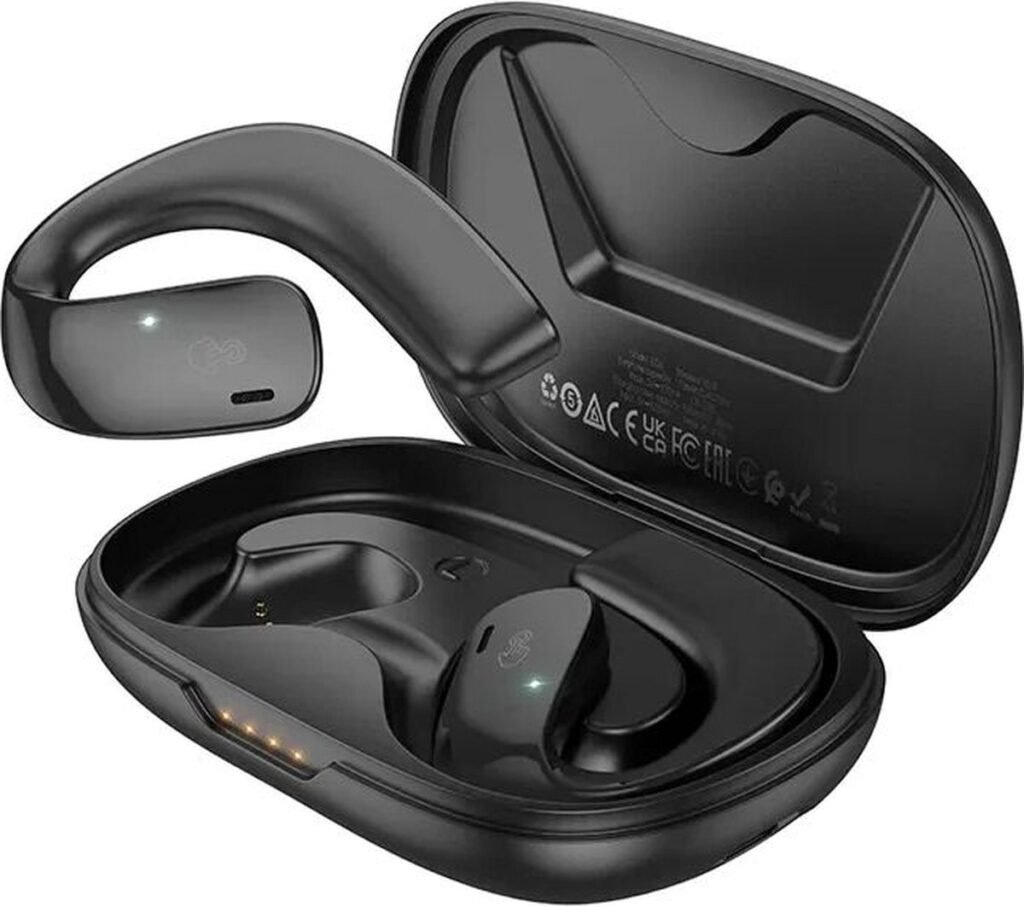 Hoco EQ4 True Wireless Headset Draadloze Over-Ear Oordopjes Zwart