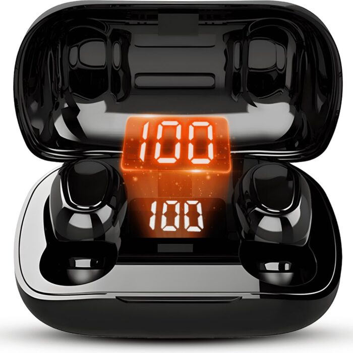 QuchiQ™ Volledig Draadloze Oordopjes - Oordopjes Draadloos - In-ear Oordopjes - Earpods - Extra Bass - Wireless Earphones - Sport Oordopjes - Wireless Earbuds met Oplaadcase - Zwart