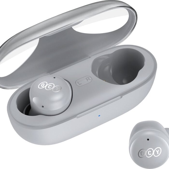 QCY T17 S - Draadloze oordopjes - lichtgrijs - 2022 - Premium earbuds
