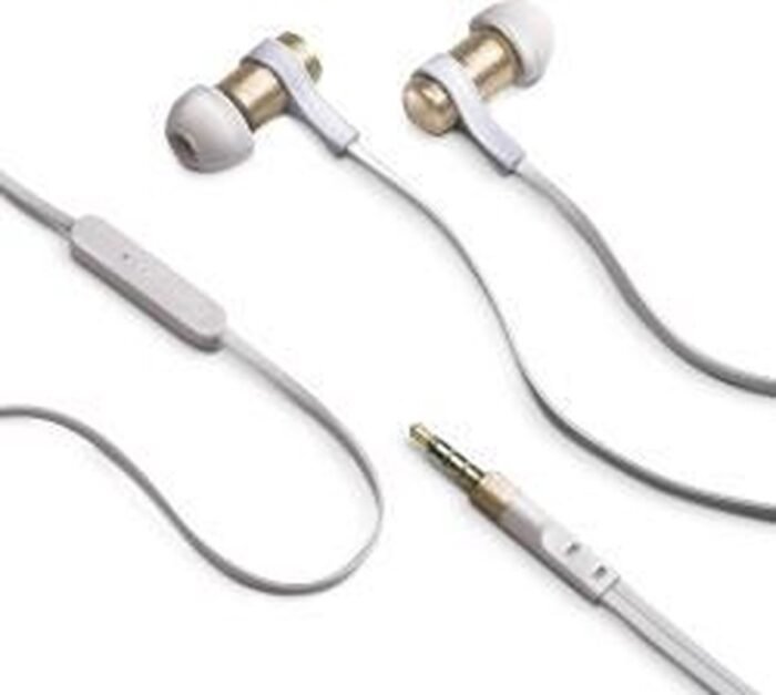 Celly BSIDE35GD hoofdtelefoon/headset In-ear Goud, Wit