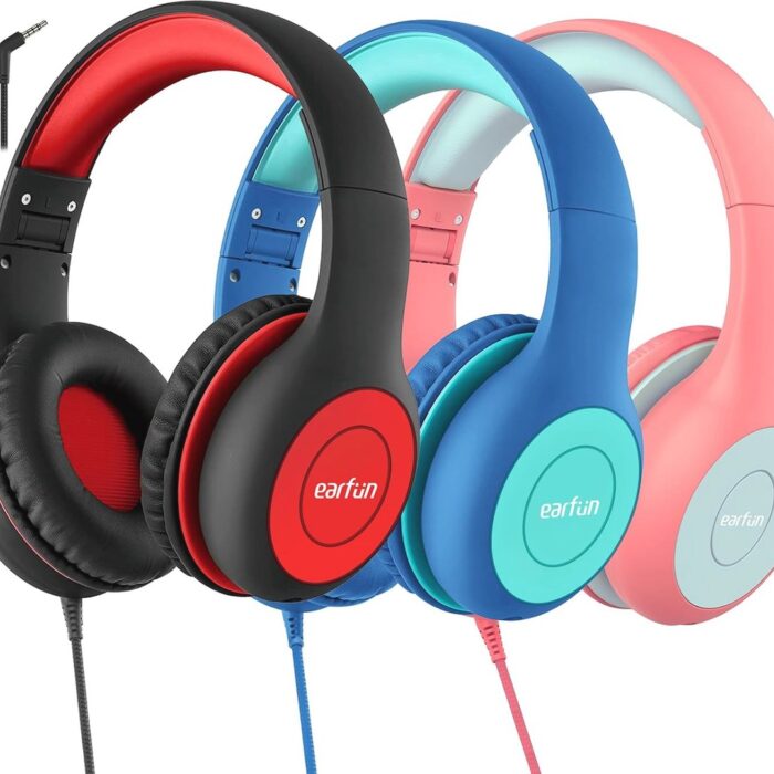 Opvouwbare Kinderhoofdtelefoon met Gehoorbescherming en Microfoon - 85dB/94dB Volumebegrenzer - Ideaal voor Studie en Entertainment