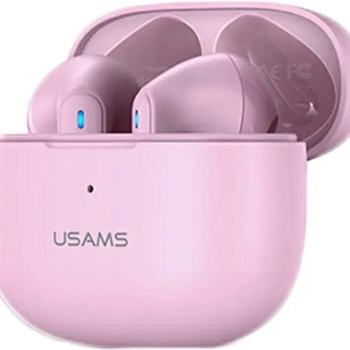 USAMS NX10 TWS Draadloze Oordopjes - Noise cancelling - Bluetooth 5.2 - Draadloze Oortjes - Bluetooth Oordopjes - Geschikt voor Apple & Android - Roze