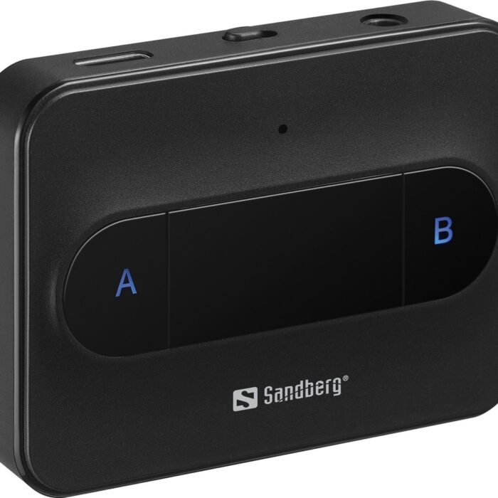 Sandberg 450-13 draadloze audiozender 3,5 mm 10 m Zwart