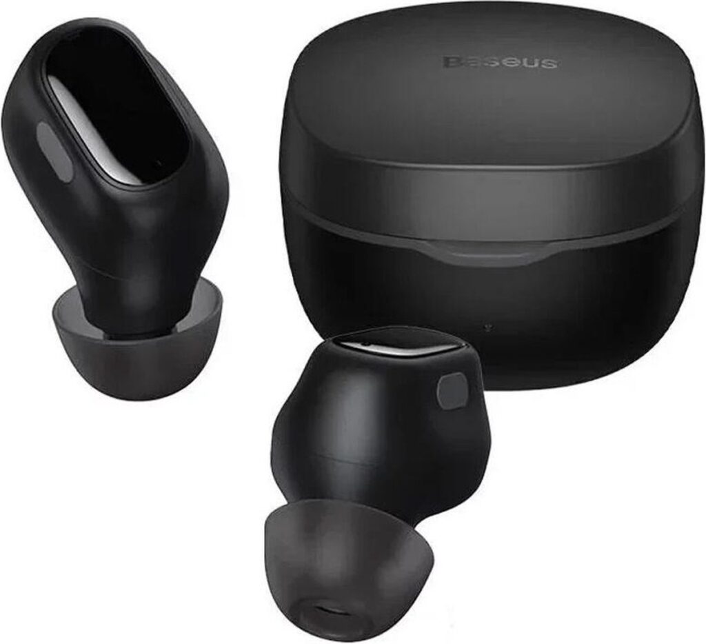 Baseus Bowie WM01 TWS Headset Draadloze Bluetooth Oordopjes Zwart