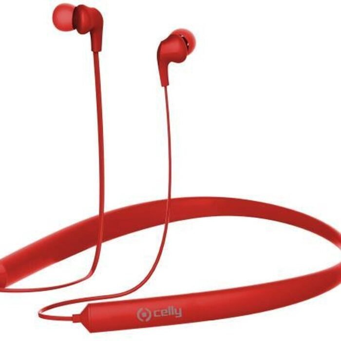Celly BHNECKRD hoofdtelefoon/headset In-ear, Neckband Bluetooth Rood