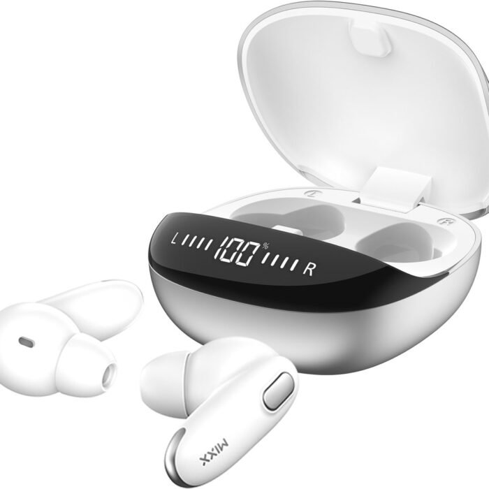 MIXX StreamBuds Mini Charge 2 - Draadloze Oordopjes - Qi Opladen - Display - Wit