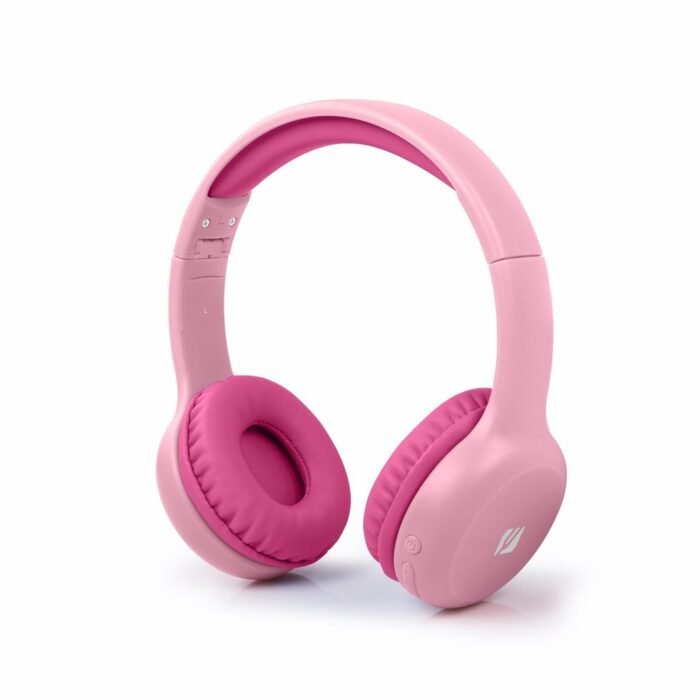 Muse M-215BTP - Draadloze bluetooth stereo hoofdtelefoon voor kinderen, roze