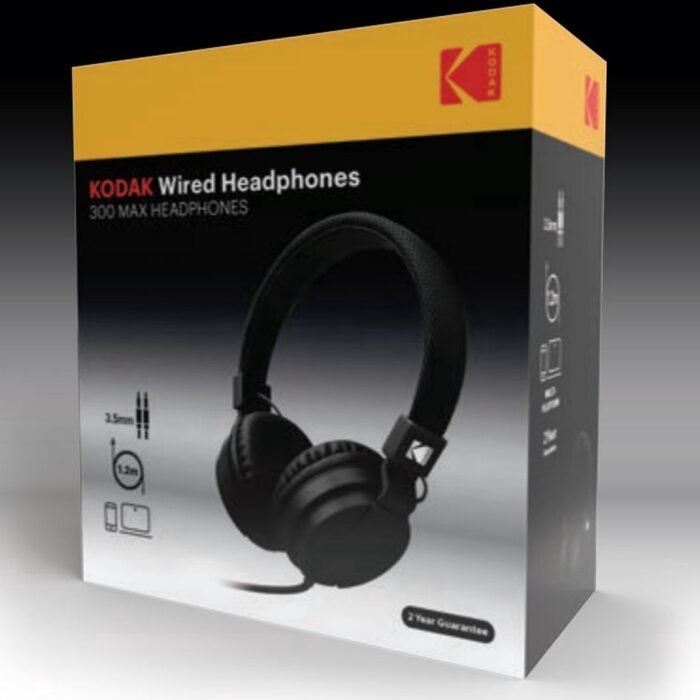 Kodak - 300 MAX - Wired On-ear Headphone - Bedrade On-ear Koptelefoon - 3.5MM - 1.2M