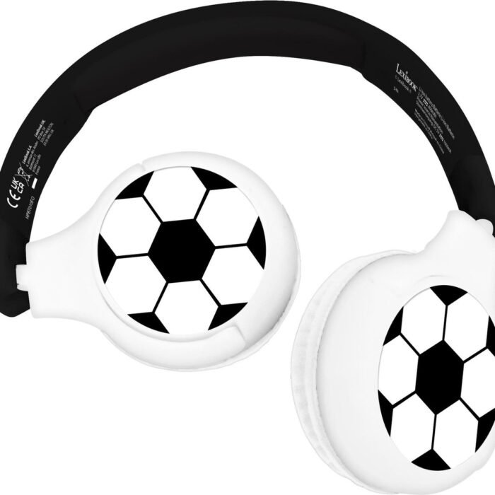 2 in 1 Bluetooth® en bedrade comfortabele opvouwbare hoofdtelefoon met veilige volumebegrenzing Voetbalontwerp