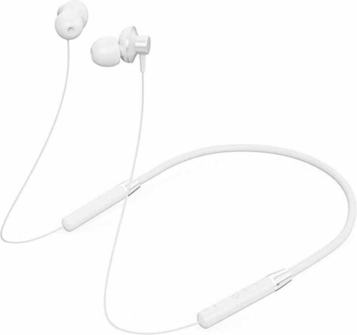 Lenovo HE05 Draadloze Headset Nekband Oordopjes Oortjes Bluetooth 5.0 Stereo voor Sport en Magnetische Oortjes - Wit