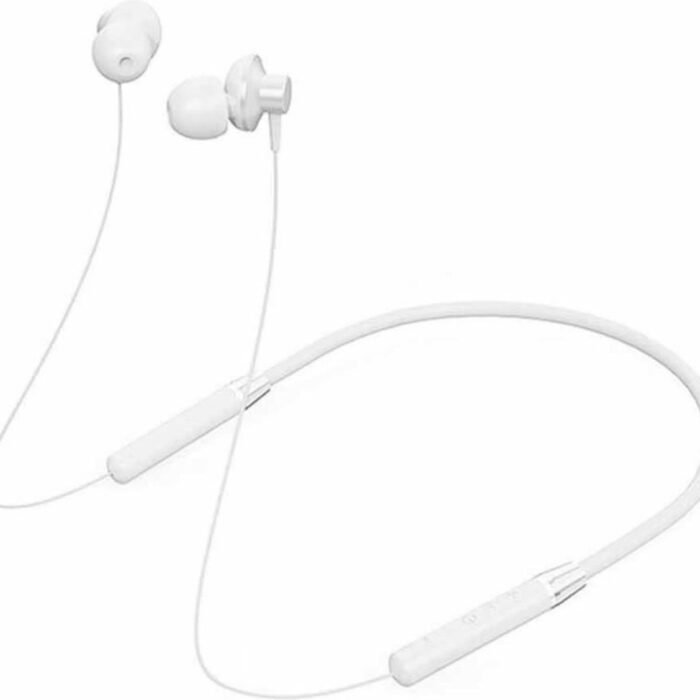 Lenovo HE05 Draadloze Headset Nekband Oordopjes Oortjes Bluetooth 5.0 Stereo voor Sport en Magnetische Oortjes - Wit