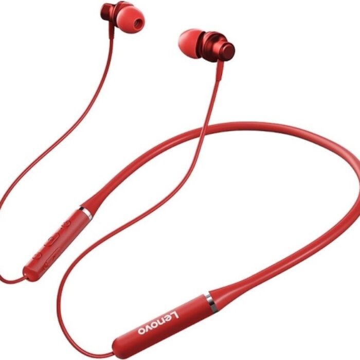 Lenovo HE05 draadloze hoofdtelefoon, Bluetooth, in-ear, rood