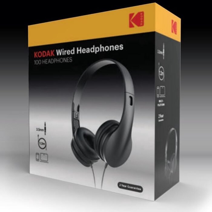 Kodak - 100 Headphones - Wired On-ear Headphone - Bedrade On-ear Koptelefoon - 3.5MM - 1.2M