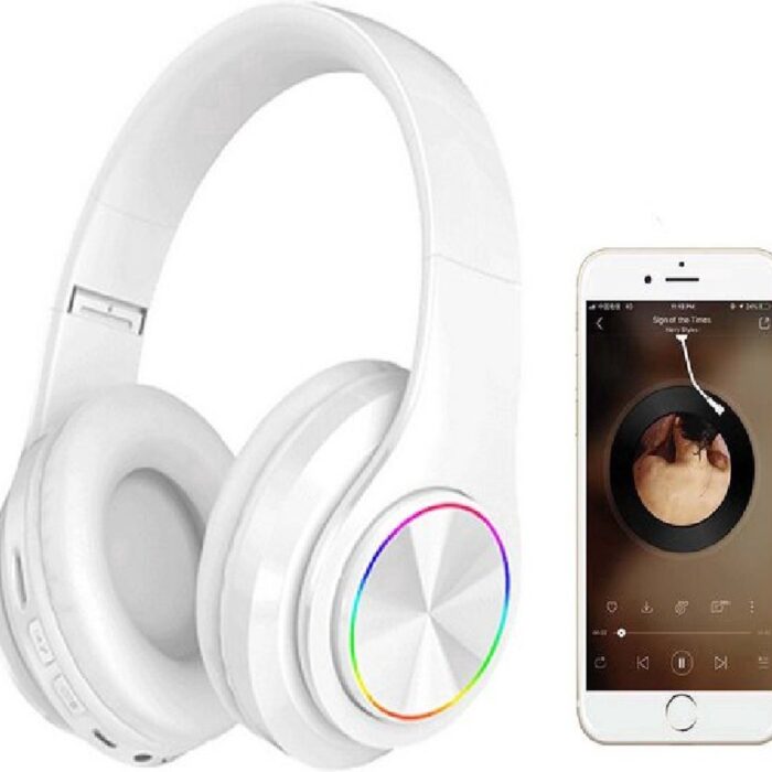 Velox Draadloze Hoofdtelefoon, Over-Ear met Microfoon, Hifi-Stereo, Opvouwbare Draadloze Headset, Onderweg naar Muziek Luisteren en Telefoneren
