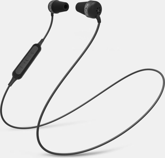 Koss The Plug Wireless Headset Draadloos In-ear Oproepen/muziek Bluetooth Zwart