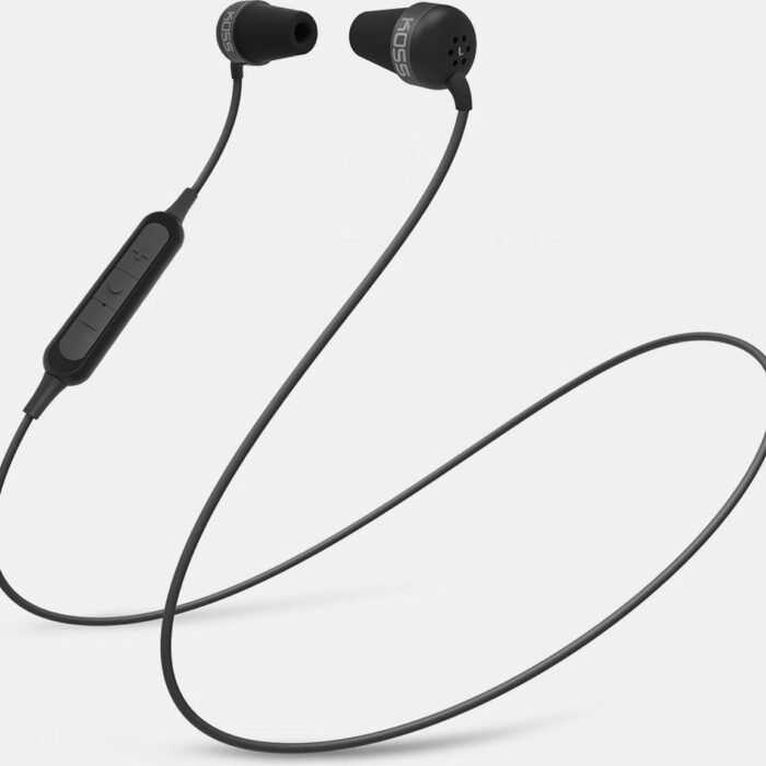 Koss The Plug Wireless Headset Draadloos In-ear Oproepen/muziek Bluetooth Zwart