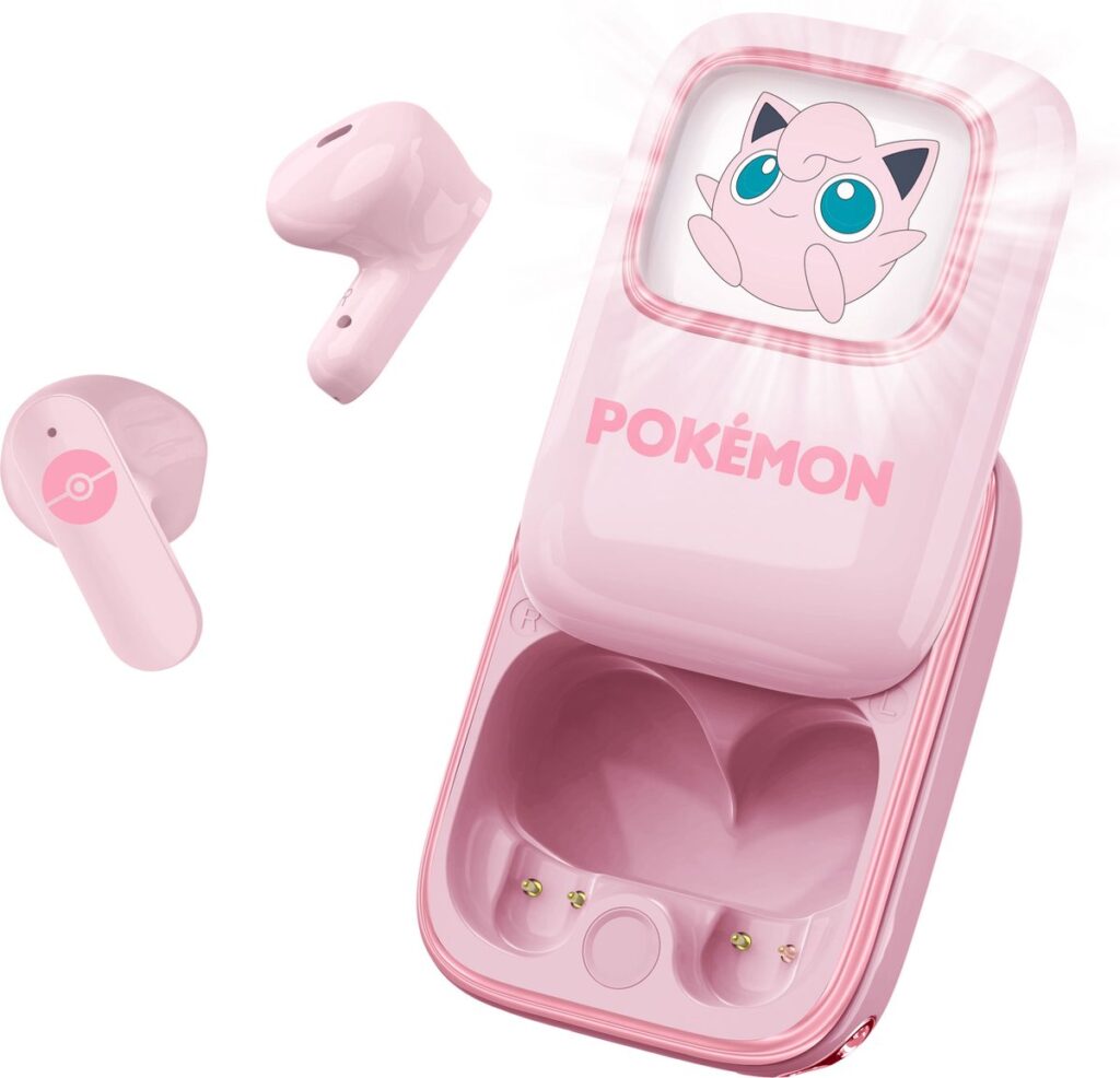 Pokémon JigglyPuff - TWS earpods - slide open oplaadcase met LED verlichting - touch control - lange batterijduur