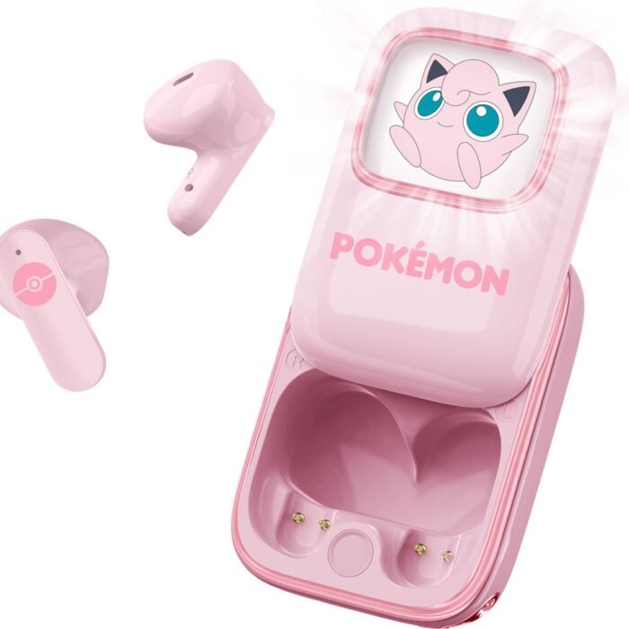 Pokémon JigglyPuff - TWS earpods - slide open oplaadcase met LED verlichting - touch control - lange batterijduur